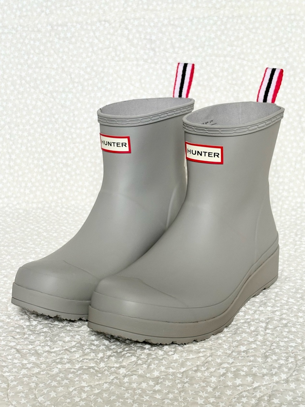 Hunter Original Play Short Rain Boots Zinc Gray Women’s 9 WFS2020RMA